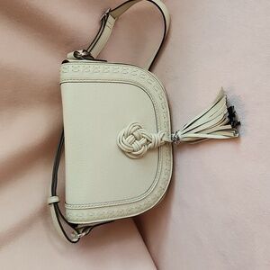 Brighton Trina White Leather Bag